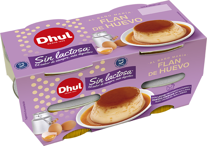 Flan de Huevo al Baño María sin lactosa Dhul